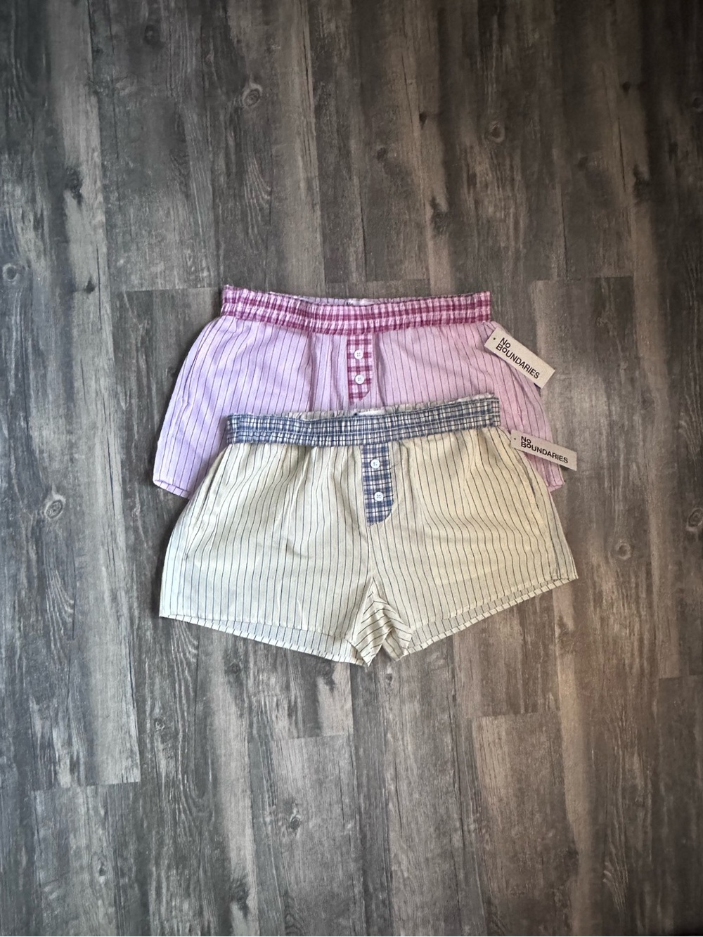 No Boundries Cotton Boxer Shorts Bundle Women’s Size Medium